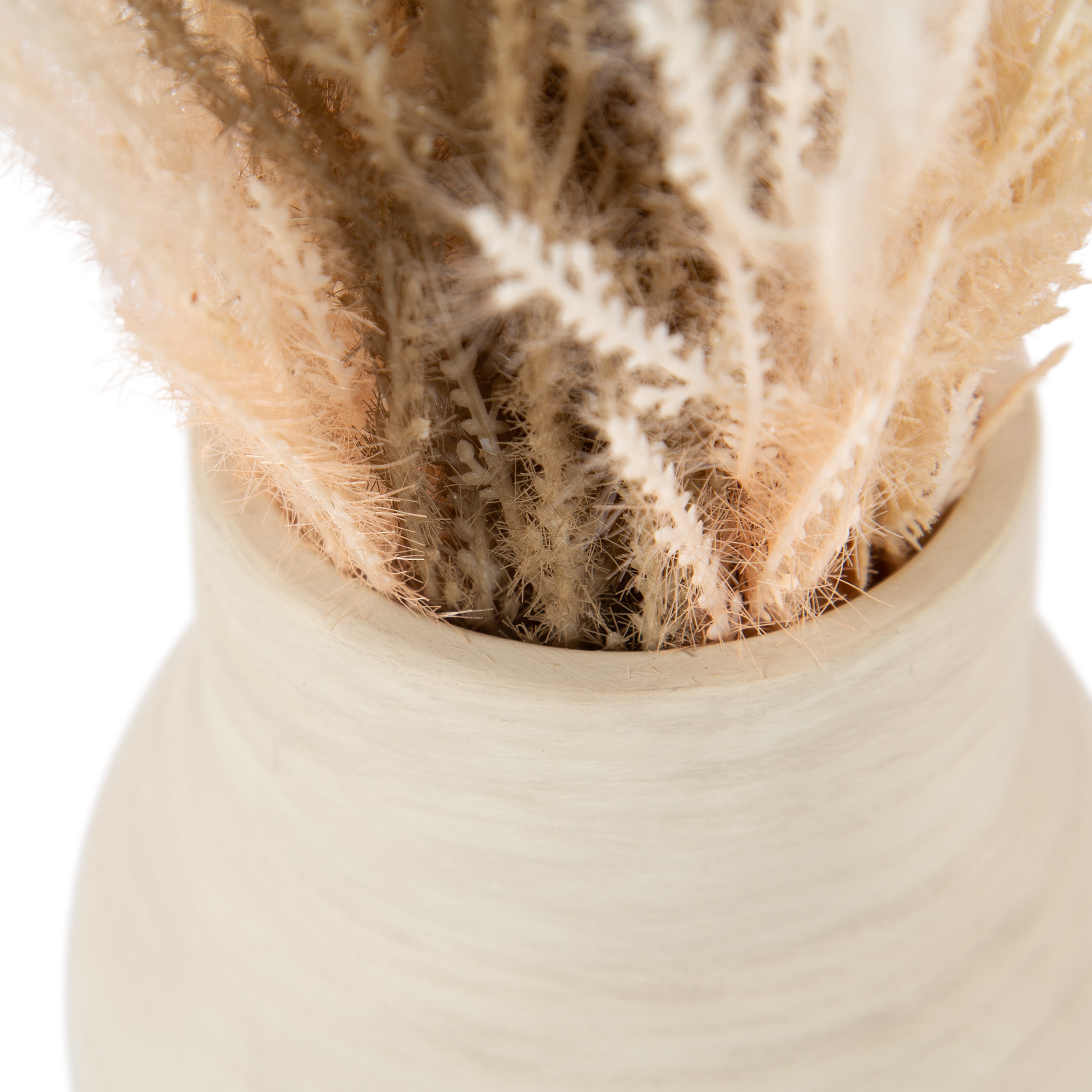 Better Homes & Gardens Mixed Artificial Pampas Grass in Cement Vase