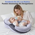 thumbnail image 3 of Almohada Antireflujo, 63CM Cuerpo Completo Cojin Anti Reflujo, Colchon Antirreflujo Con Inclinaci&oacute;n De 15 Grados, Con Zona De Modelado De Cabeza Y Cintur&oacute;n De Seguridad, C&oa, 3 of 7