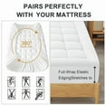 thumbnail image 3 of Navy Extra Thick Twin Mattress Topper, Thick Mattress Pad and Twin Mattress Protector for Back Pain Relief, Twin Size Mattress Topper with Deep Pocket Mattress Cover Twin, 3 of 10