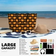 thumbnail image 5 of Pofeuu Orange Pumpkin And Autumn Maple Print Beach Bag,Waterproof Sandproof Beach Tote Bag, Large Capacity Foldable Beach Bags for Women, 5 of 7