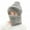 Grey, variant on vnanda Hat Scarf Combo Women's Winter Beanie Hat with Scarf Knitted Windproof Padded Thickened Cycling Integrated Hat Scarf Cold Weather Hat