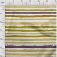 thumbnail image 3 of oneOone Cotton Cambric Olive Green Fabric Stripes Quilting Supplies Print Sewing Fabric By The Yard 42 Inch Wide, 3 of 4