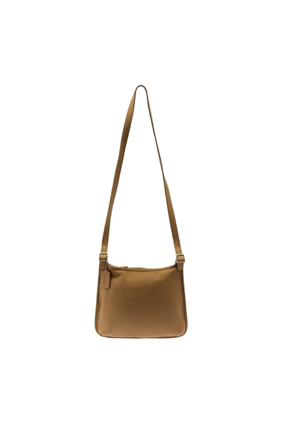 Pre-Owned COACH 9146 Beige Leather Square Shoulder Bag, Women's, Mikunigaoka Store,... (Fair)