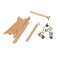 thumbnail image 1 of Smokeless Wooden Candle Wicks, Wood Candle Wicks Wood Log With Base For Candle Making Craft, 1 of 8