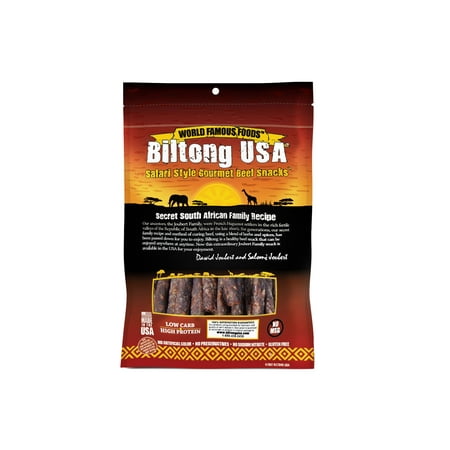 Biltong USA Droewors Beef Sticks, Spicy Mild Flavor, 4oz