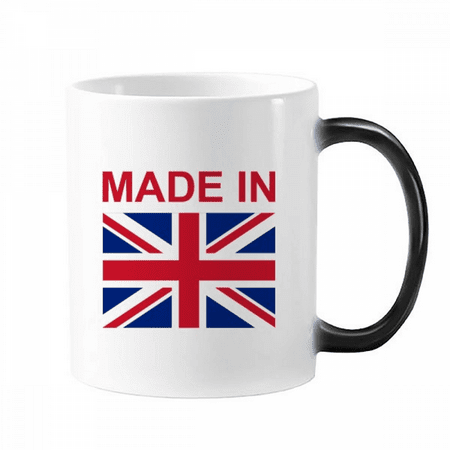 

United Kingdom Country Love Changing Color Mug Morphing Heat Sensitive Cup With Handles 350ml