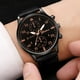 thumbnail image 1 of Reloj de cuarzo para hombre, relojes de moda para hombre, reloj de pulsera analógico de cuarzo de aleación militar de cuero para hombre, relojes de negocios, reloj, 1 of 3