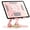 Pink, variant on Tablet Stand for Ergonomic-360° Rotation Antislip Foldable Base Soccer Cutout Heat Dissipation Design Height Adjustable Sturdy and Durable for iPad 4.7-13 Inches for Studying Work Cook Game(Black)