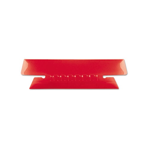 Transparent Colored Tabs For Hanging File Folders 1/3-Cut Tabs, Red, 3.5" Wide, 25/Pack