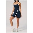 thumbnail image 2 of AEXTO Robe de Tennis avec Short Intégré et Soutien-Gorge Robe Athlétique pour Femmes Été Découpes Torsadée Robe d'Entraînement de Golf, 2 of 16