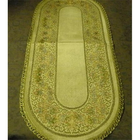 

14 x 46 in. Begium Table Runner Rubens Gold