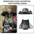 thumbnail image 2 of Solar Fan Hat,Wide Brim UPF 50+Sun Hat with Dual USB/Solar Fans&Removable Neck Cover for Fishing,Hiking,Camping, 2 of 7