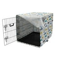 thumbnail image 3 of Traffic Dog Crate Cover, Car with Stops Signs and Street Signs Driver Automobiles Cartoon, Easy to Use Pet Kennel Cover Small Dogs Puppies Kittens, 7 Sizes, Multicolor, by Ambesonne, 3 of 6