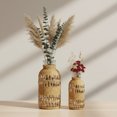 thumbnail image 6 of Natural Grass Wrapped Glass Vase 6.3 Inch Boho Farmhouse Decor, 6 of 9