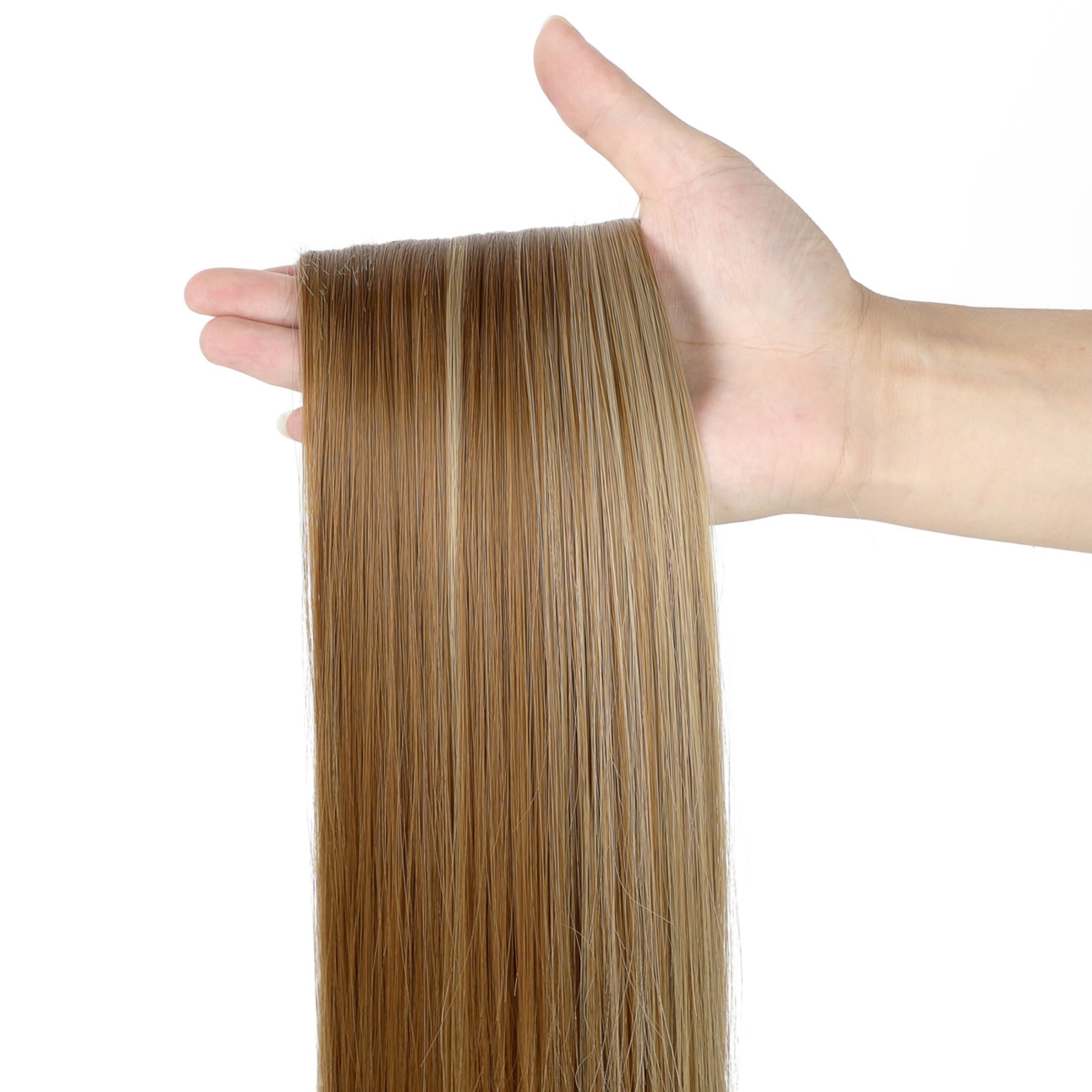 AynnQueen Ponytail Extension Claw Clip in Pony Tails Hair Extensions Synthetic Wavy Straight Secret Ponytail Hairpiece 18/21 Inch