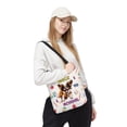 thumbnail image 2 of Back to School Cute Papillon All Over Print 3D Canvas Tote Bag Pap Butterfly Dog Lover Reusable Handbag - 13010, 2 of 5