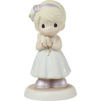 Precious Moments Blessings On Your First Communion Blonde Hair/Light Skin Girl Figurine, Count 1