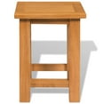 thumbnail image 5 of vidaXL End Table Solid Oak Wood 10.6"x9.4"x14.6", 5 of 5