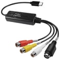 thumbnail image 1 of Convertidor RCA AV a USB C, adaptador de tarjeta de captura de video, 1 canal AV, NTSC, PAL, video S-Video/compuesto s202412242289, 1 of 5