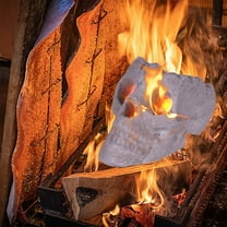Holloyiver Halloween Fire Pits Skulls, Reusable Skeleton Flame Fireproof Ceramic for Bonfire, Campfire, Fireplace, Barbecue Simulation Skull Props, Skeleton Head Home Decor