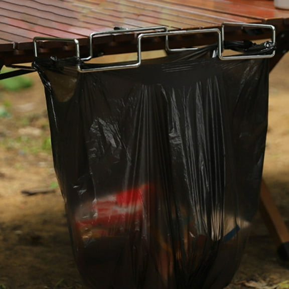 WHAMVOX Trash Bag Rack Garbage Bag Holder Multi-Functional Trash Bag Holder Picnic Table Trash Bag Hanging Rack