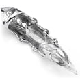 thumbnail image 5 of 1 pieza de anillo de dedo completo con nudillos góticos punk para hombres y mujeres, garra de cristal, armadura de caballero, anillo largo de lobo, joyería de plata fresca JM, 5 of 5