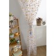 thumbnail image 2 of Colorful Dot Room Window Voile Organdy Panel Drape Cortina Decoración para el hogar Café Zulema Cortina, 2 of 8