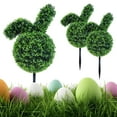 thumbnail image 6 of YWIYIUD 35.4inch Artificial Rabbit-Shaped Topiary Tree with BallTree Decoration, Artificial Rabbit Potted for Indoor and Outdoor Easter Holiday Garden Porch Decor 1PC, 6 of 9