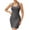 Gray, variant on Summer Sun Dresses for Womens 2026 Plus Size Fashion Solid Color Sleeveless Tight Fitting Casual Sports Dress With Chest Cushion