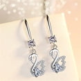 thumbnail image 2 of Pendientes Pendientes de mujer Temperamento Pendientes de diamantes de cristal Wmkox8yi  sjalhkljlk4819, 2 of 2