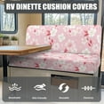 thumbnail image 4 of XYZCANDO Cherry Blossom RV Dinette Cushion Covers Universal Bench Seat Cover Furniture Covers for Sofa and Loveseat Comfortable 2 Seat Couch Cover Camper Must Haves, 4 of 7