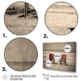 thumbnail image 3 of Designart "Chairs with Ocean Views II" Coastal Metal Wall Decor Set, 3 of 5