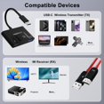 thumbnail image 2 of Transmisor y Receptor Inalámbrico Compatible con ,USB C Compatible con Inalámbrico,Transmisión de Audio y Vídeo A TV/Monitor,A, 2 of 5