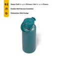 thumbnail image 3 of RTIC 32 oz Ceramic Lined Insulated Outback Bottle, Leak Resistant, Deep Harbor, 3 of 7