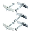 thumbnail image 1 of Unique Bargains 5/16' X 3'  Male Thread Spring Loaded Hollow Wall Round Head Toggle Bolt 5pcs, 1 of 1