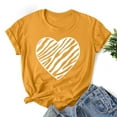 thumbnail image 3 of Fesfesfes Shirt for Women Fashion Women Valentine's Day Print Short Sleeve T-shirt Novelty Graphic Tops Tee 2XL(US:12), 3 of 4