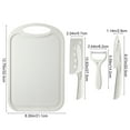 thumbnail image 2 of Premium 4-Piece Kitchen Cutting Board Set with Knife & Peeler – Safe, Non-Slip Food Prep Tools for Camping, Picnics, & Small Kitchen Use, 2 of 5