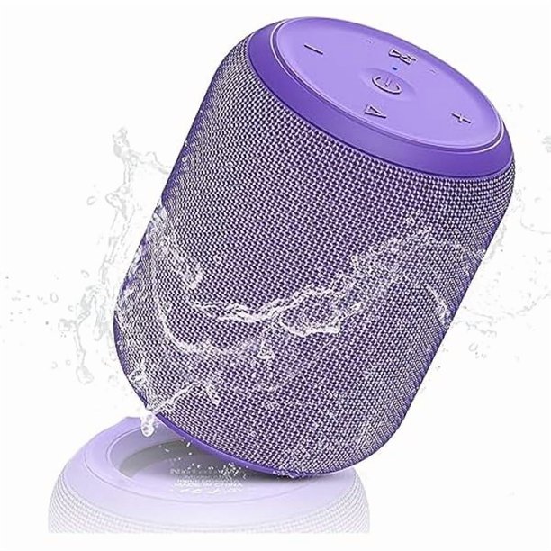 wonima11 Bluetooth Speakers,Portable Wireless Speaker with 15W Stereo Sound, IPX6 Waterproof Shower Speaker, Dual Pairs, Portable Speaker for Party Beach Camping