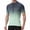 Green, variant on Mens Gradient Half Zip Cycling Jersey Short Sleeve Breathable Quick Dry Stand Collar Bike Riding Sport Shirt Purple Pink M