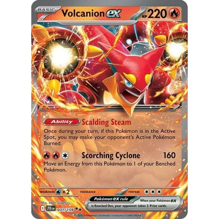 Pokemon Journey Together Double Rare Volcanion ex #31