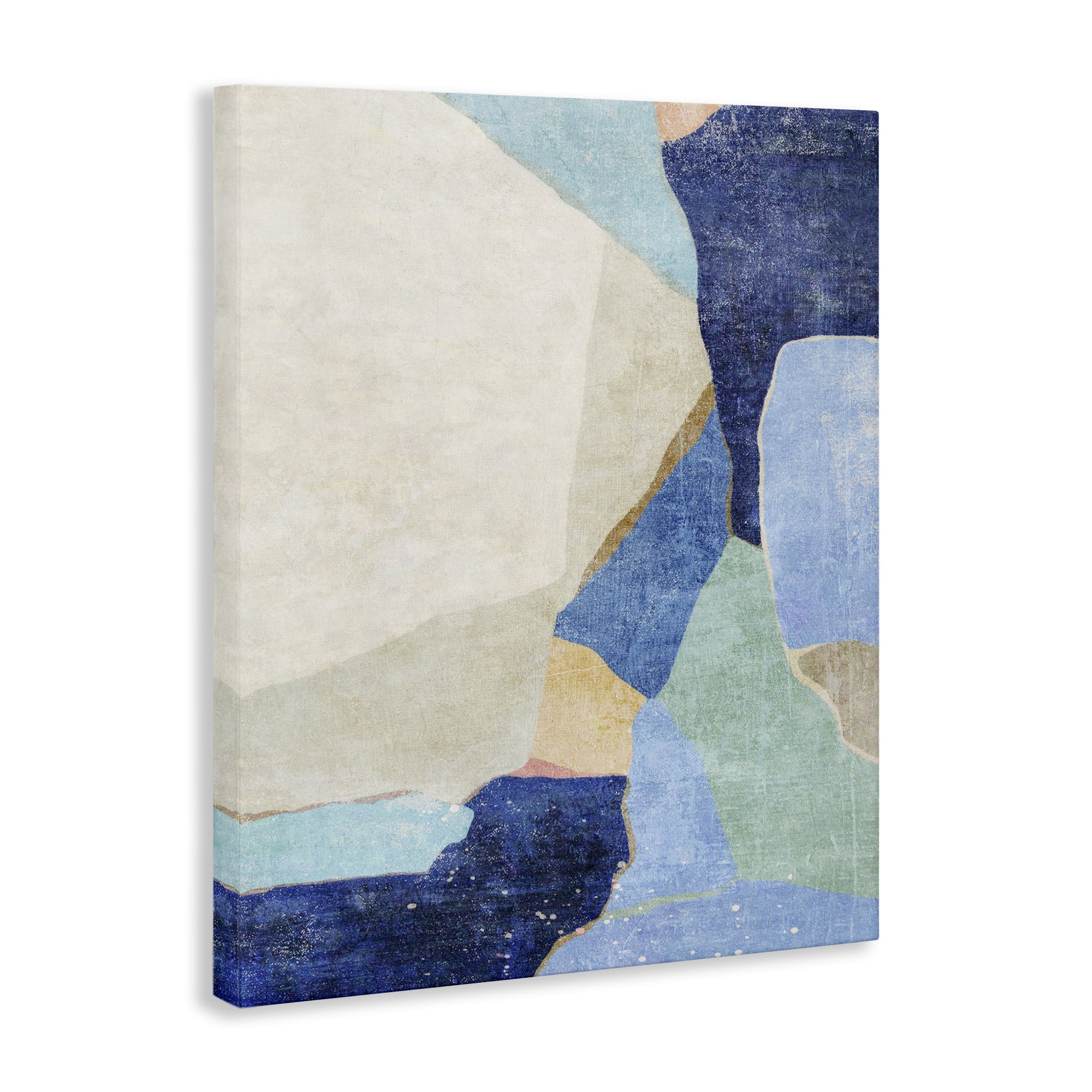 Stupell Industries Geometric Patterned Shapes Abstract Painting Gallery Wrapped Canvas Art Print Wall Art, 16 x 20