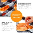 thumbnail image 6 of Fall Throw Blanket, Pumpkin Leaf Fall Plaid Throw Blanket for Couch Bed Sofa, Checkered Blanket for Autumn, Utilize Fall Decor Throw Blankets to Cultivate Cozy Home Atmosphere (50”x60”), 6 of 6