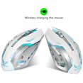 thumbnail image 3 of Miulika 2.4G Rechargeable 6 Buttons 2400DPI Optical Ergonomic Gaming Mouse White, 3 of 9