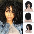 thumbnail image 3 of LHWEN Glueless Human Hair Wig Curly Front Lace Natural Look High Temperature Fiber Adjustable Cap Breathable Soft Comfortable Easy to Washable for Daily Use Parties Fashion Events, 3 of 9