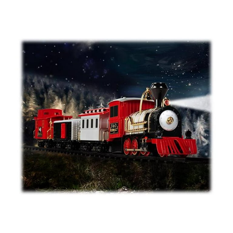 FAO Schwarz 34 Piece Motorized Train Set multicolor