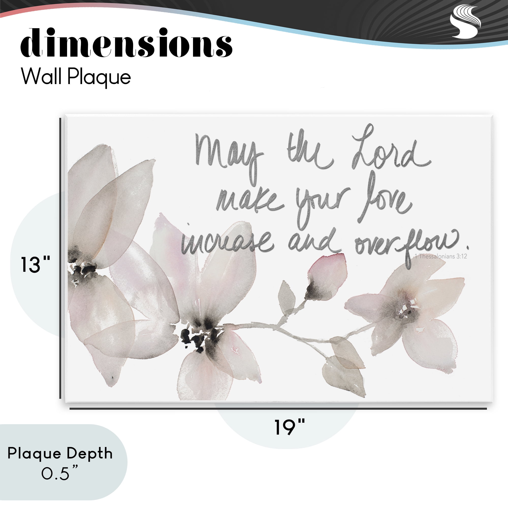 Stupell Industries Love Increase & Overflow Wall Plaque Art, design by Lanie Loreth