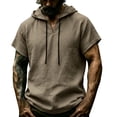 thumbnail image 2 of Guluxicc Athletic Tops for Men Collared Hooded Shirts Classic Summer Workout Tops, 2 of 9