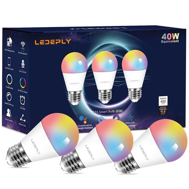 Bombilla LED inteligente LEDEPLY A15 de 5 W = 40 W compatible con Alexa Google Home