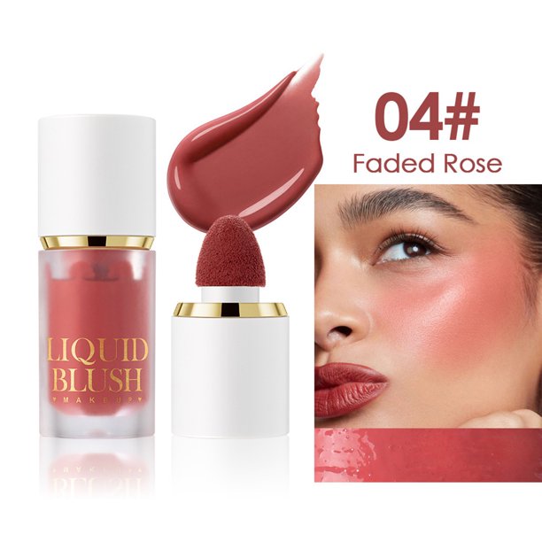 Colorete en polvo para labios y mejillas. 6,4 ml de colorete líquido.