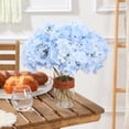 thumbnail image 5 of 人造花l1 Hydrangea Artificial Flowers -12 pcs Realistic Fake Hydrangea Silk Flowers with Stems Faux Hydrangea Flowers Heads for Office Home Party Wedding Centerpiece DIY Floral Decor(Sky Blue), 5 of 5